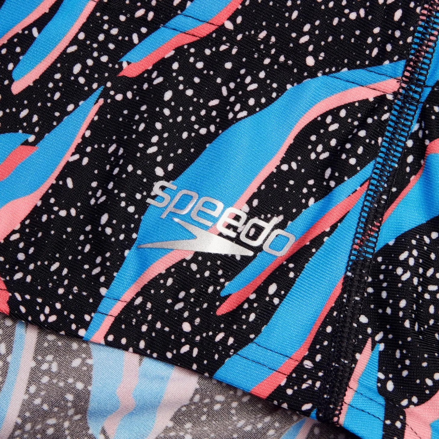 New Slip de bain Hommes pour entraînement en club 13,5 cm Allover Noir/Bleu picton/Rouge sirène Homme Slips De Bain